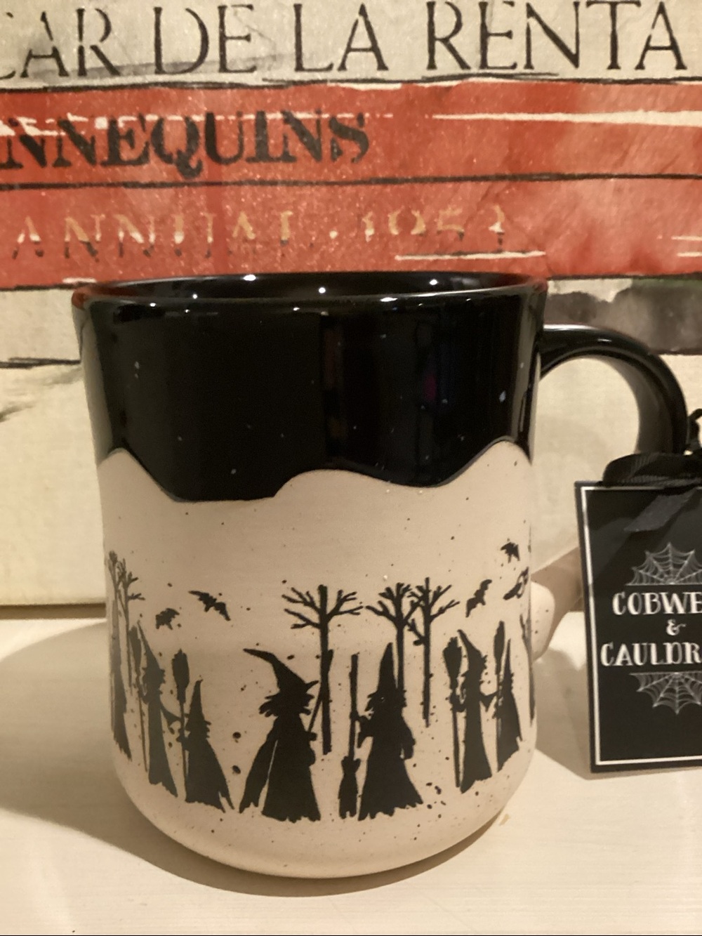 Cobwebs & Cauldrons Halloween Witch Mug🦇